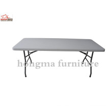 New Lightweight 6ft Regular Folding Table Straight Table (Blow Molded, HDPE)